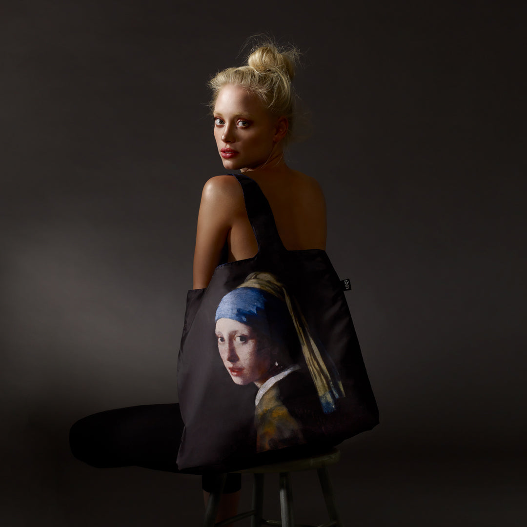 Girl with a Pearl Earring Recycled Bag