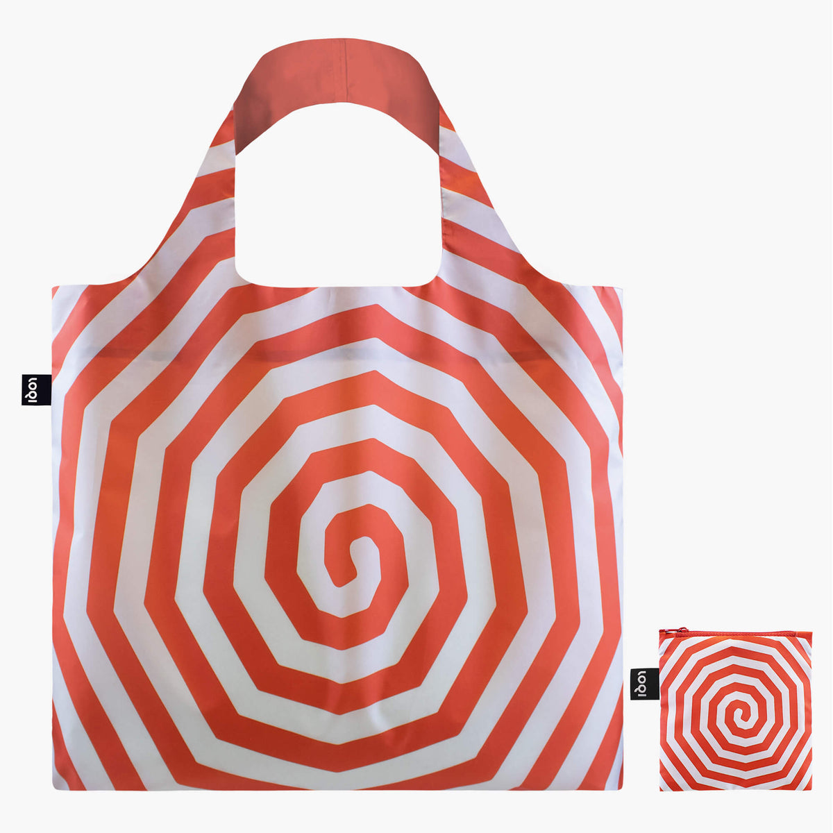 Spirals Red Recycled Bag