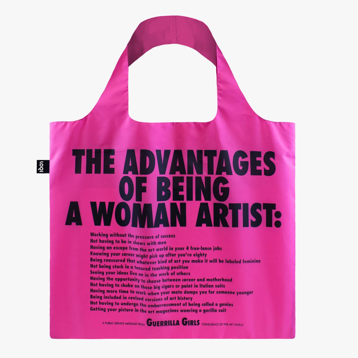 The Advantages Of Being A Woman Artist Recycled Bag