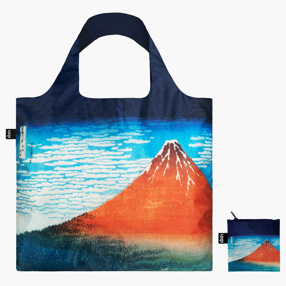 Rote Fuji Recycelte Tasche