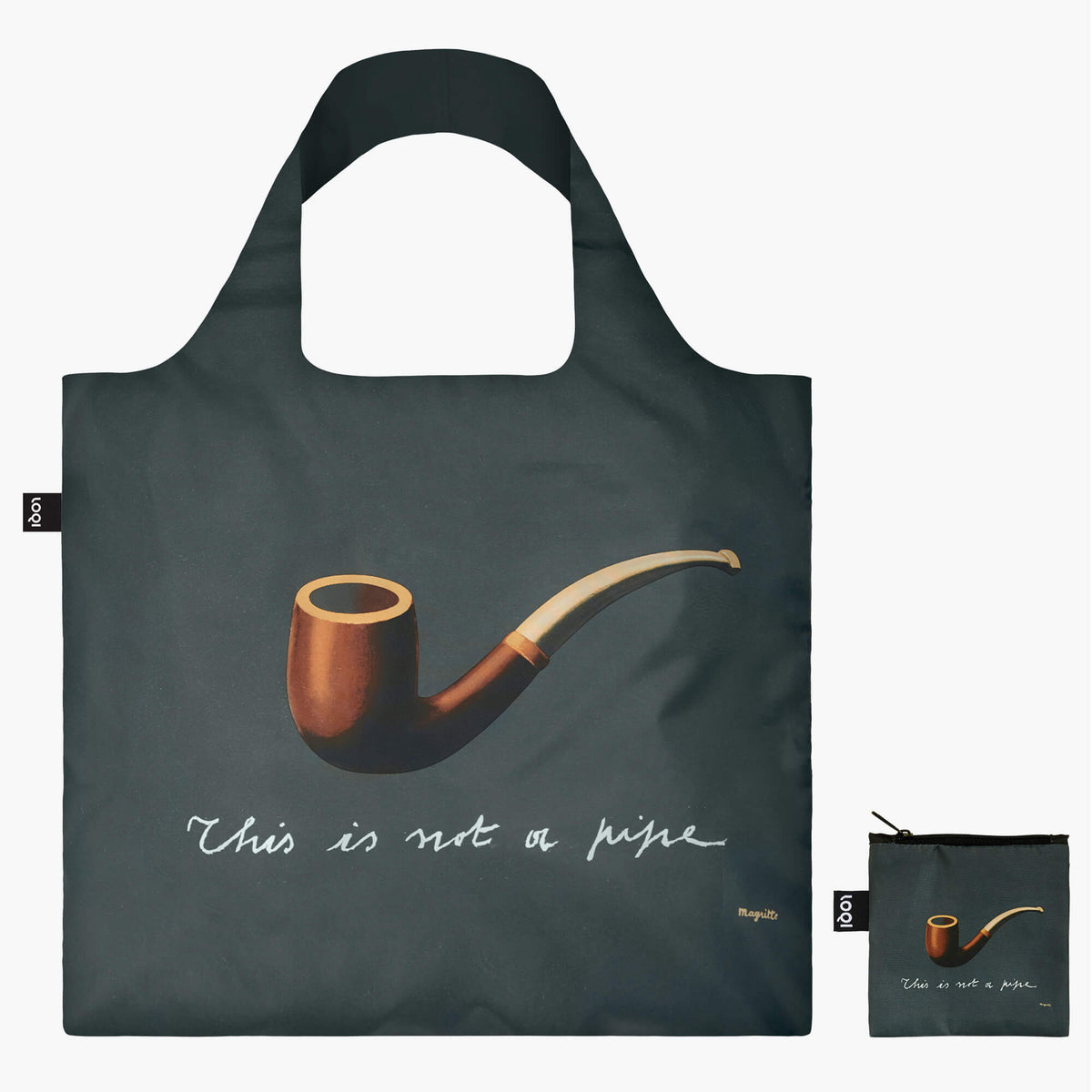 The Treachery of Images Recycled Bag