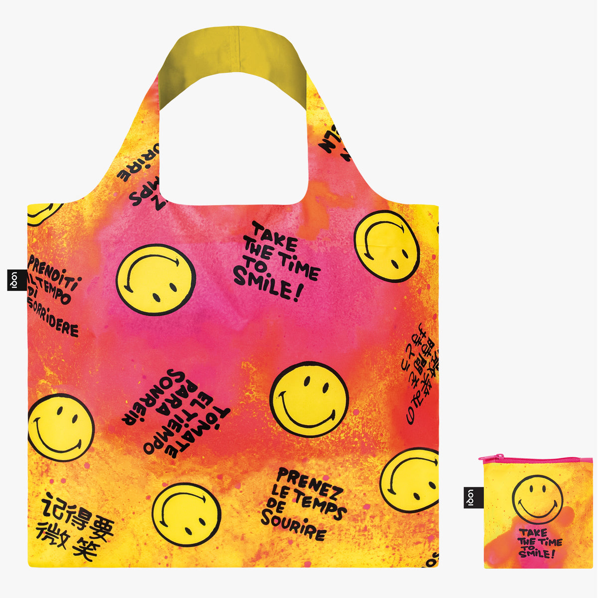 Take The Time To Smile Recycled Bag