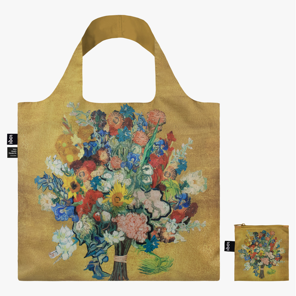 Flower Pattern Gold Bag