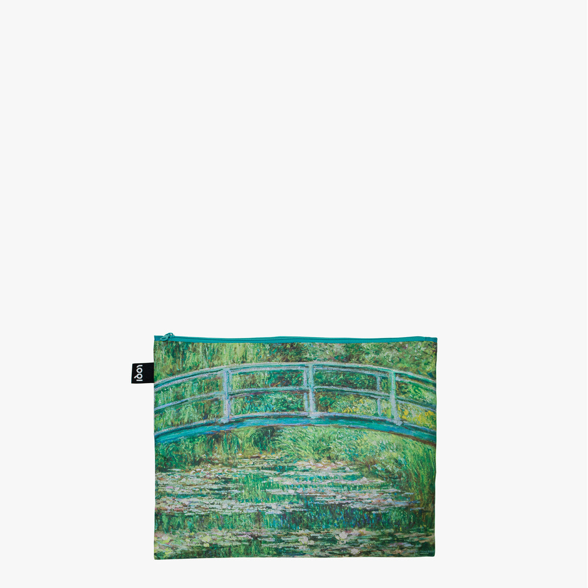 The Japanese Footbridge, Wild Poppies near Argenteuil, Water Lillies Recycled Zip Pockets