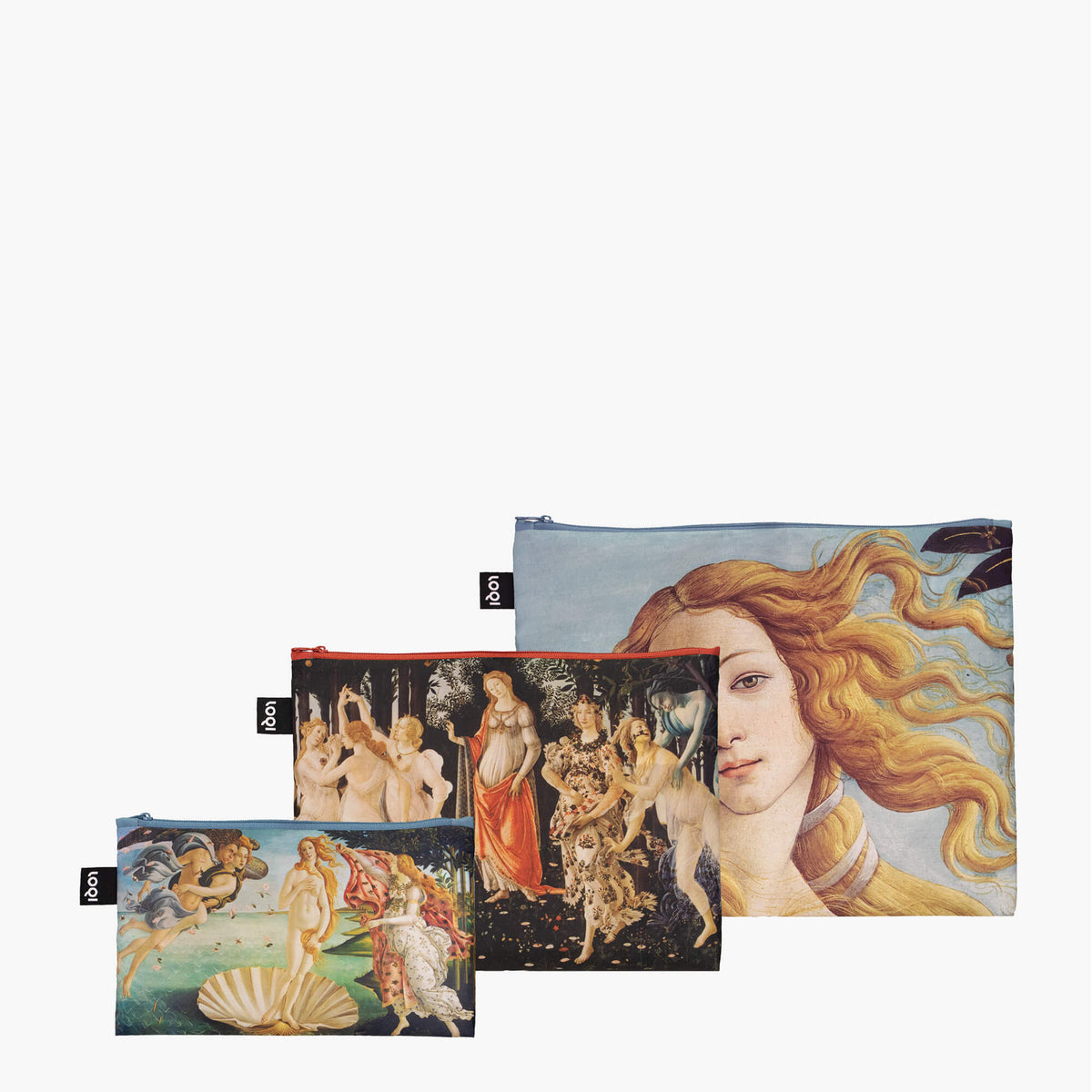 Geburt der Venus, Primavera, Porträt der Venus Recycelte Reißverschlusstaschen