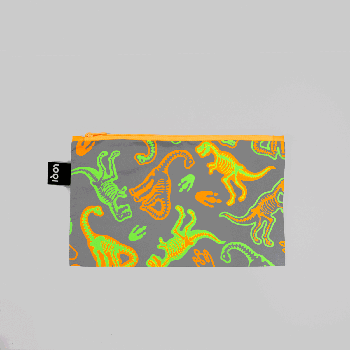 Dinosaur Reflective Silver Zip Pockets Mini LOQI GmbH