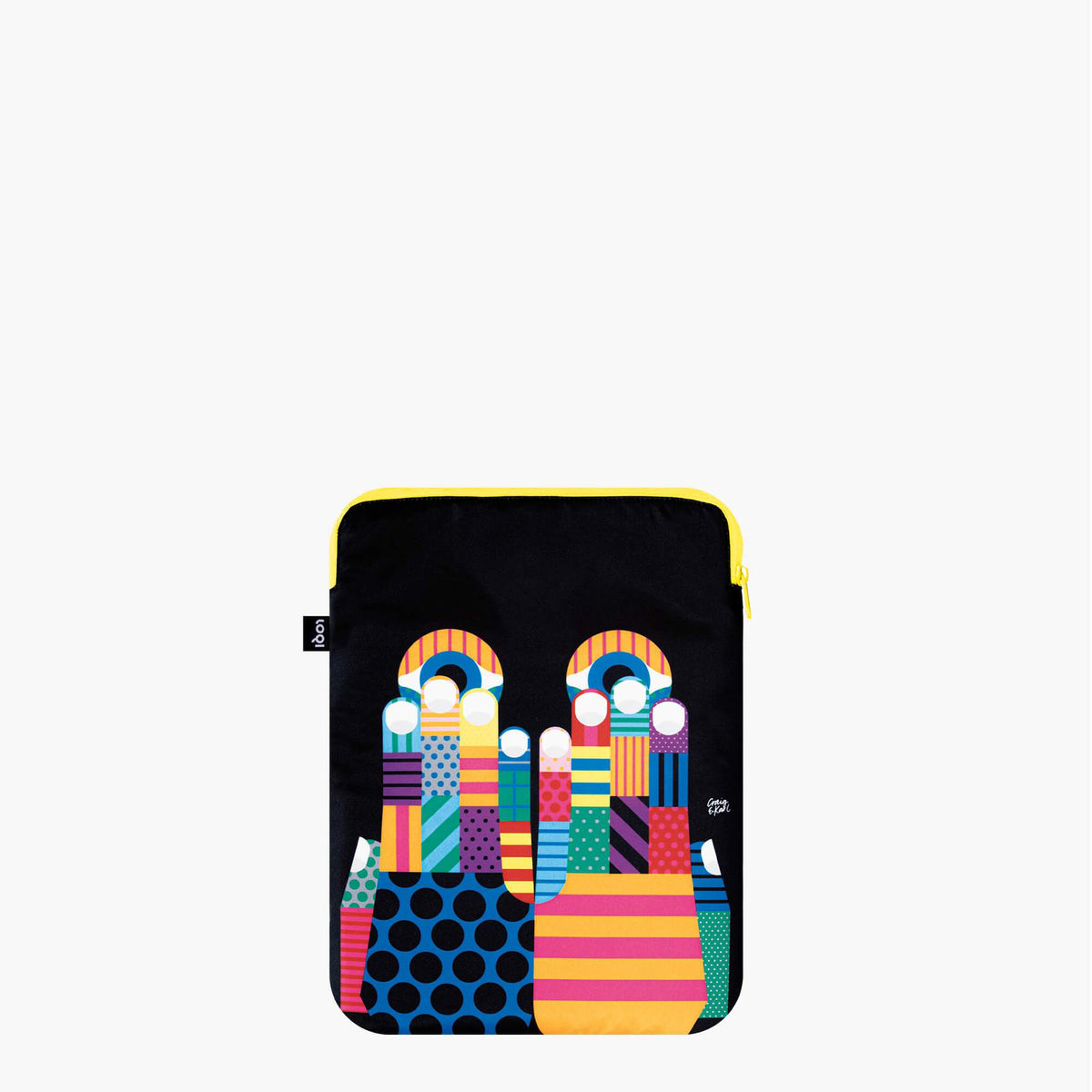 LOQI Craig &amp; Karl Don&#39;t Look Now Recycled Laptop Cover Front