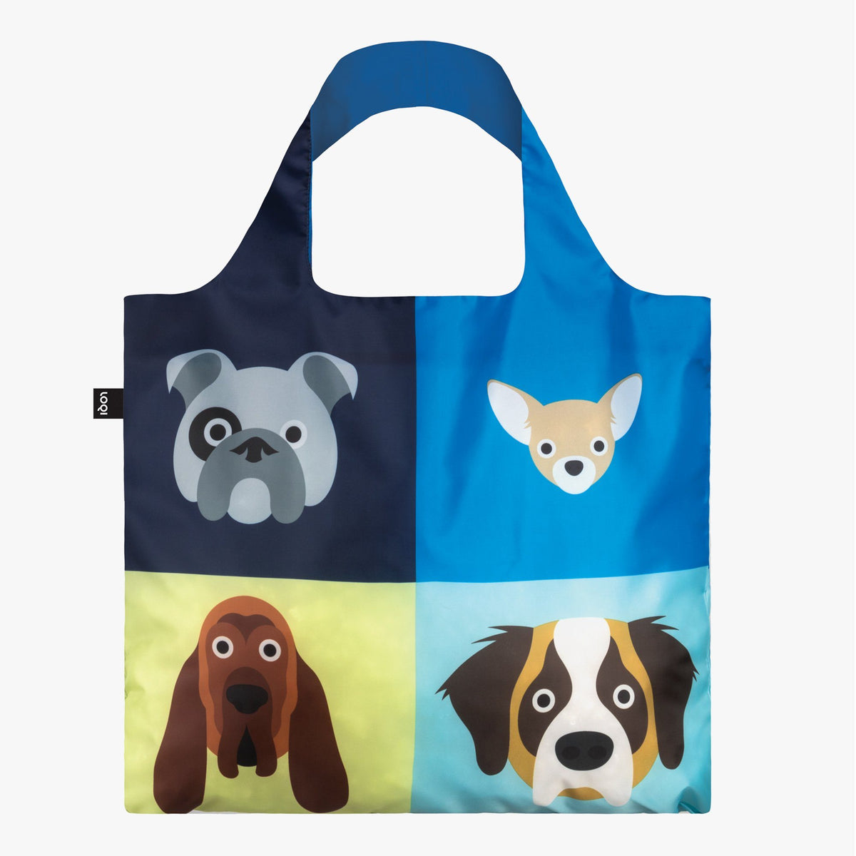LOQI Stephen Cheetham Dogs Bag Front
